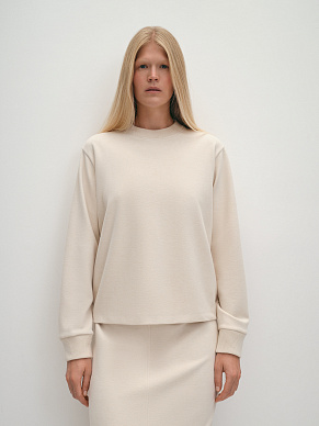 Трикотажная блуза с подвязами