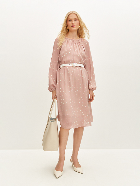 Платье с принтом "polka-dot"