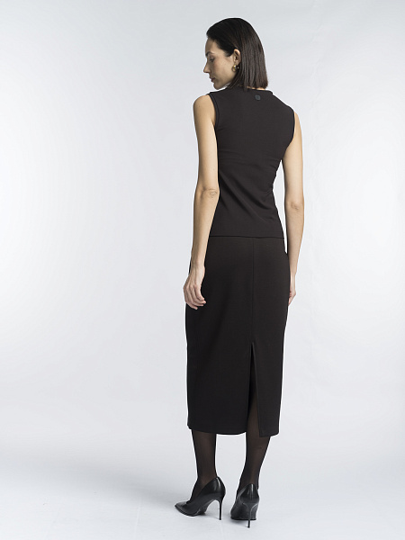 Базовый топ из вискозного трикотажа