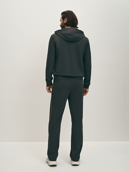 Трикотажная толстовка-худи из вискозы