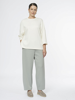 Свитшот из хлопкового трикотажа пике