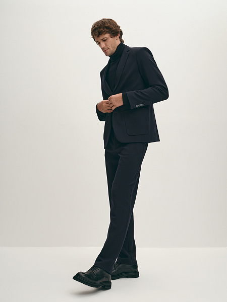 Трикотажные брюки прямого кроя