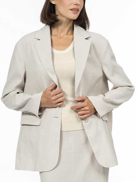Пиджак изо льна и вискозы