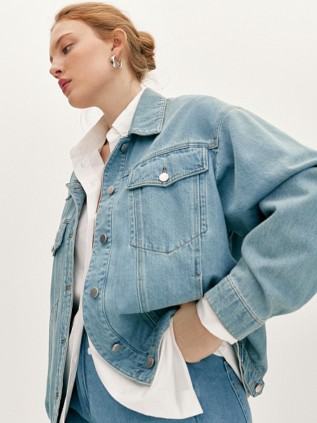 Джинсовая куртка oversize