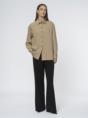 Удлиненная блуза рубашечного кроя