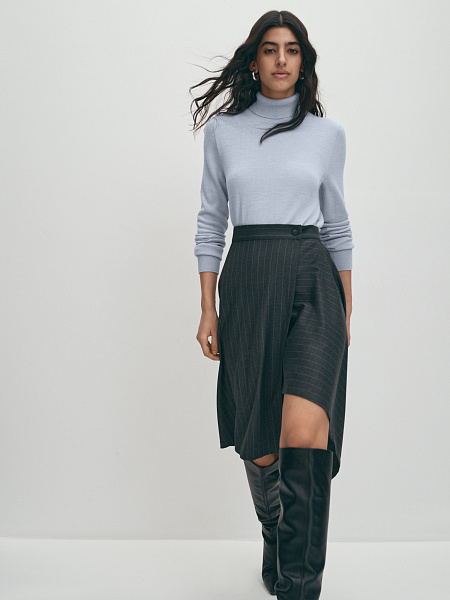 Вязаная водолазка из шерсти мериноса