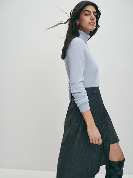 Вязаная водолазка из шерсти мериноса