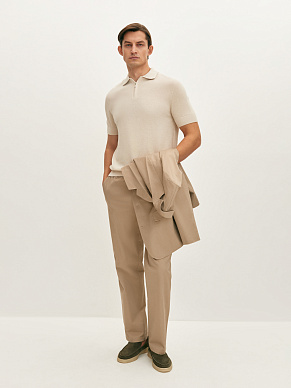 Брюки костюмные из хлопка