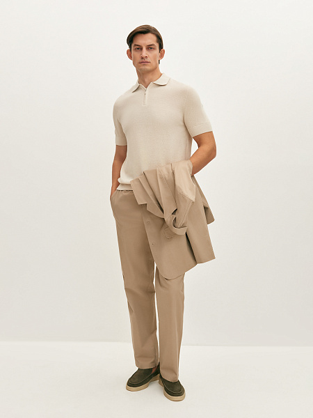 Брюки костюмные из хлопка