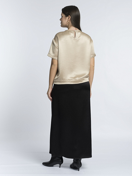 Юбка А-силуэта из ацетатного шелка