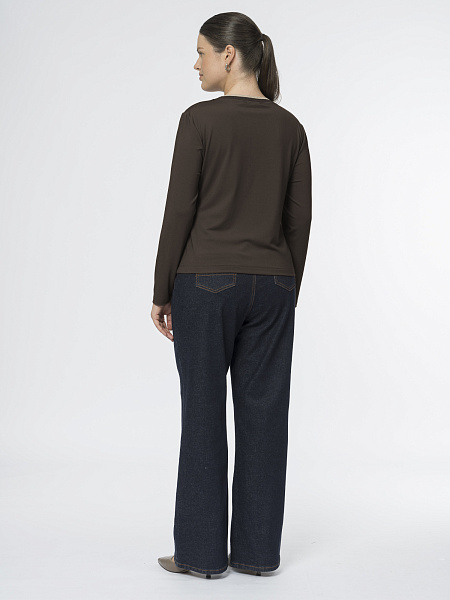 Синие джинсы из сырого денима