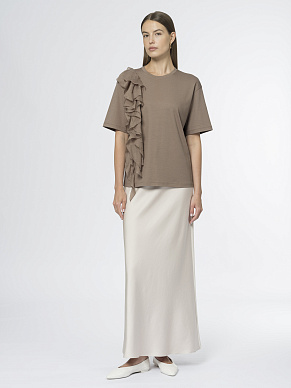 Футболка с воздушной рюшей