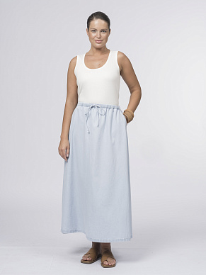 Базовый топ из вискозного трикотажа