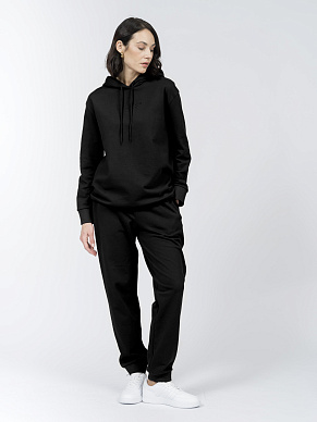 Свитшот с капюшоном из хлопкового футера