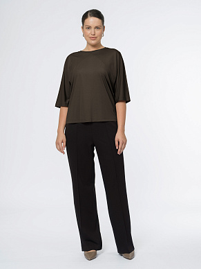 Блуза из вискозного трикотажа