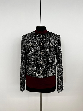 Жакет из шерстяного твида
