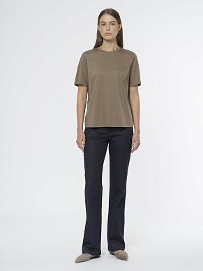 Футболка из премиального мерсеризованного хлопка и шелка