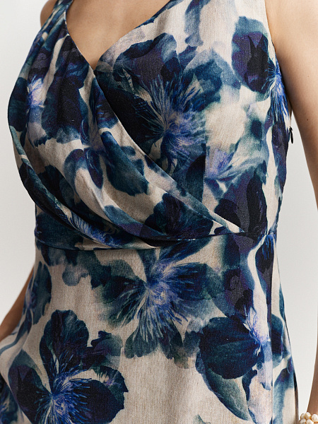 Платье с цветочным принтом