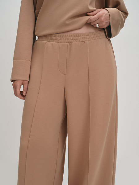 Трикотажные брюки палаццо