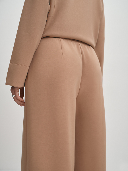 Трикотажные брюки палаццо